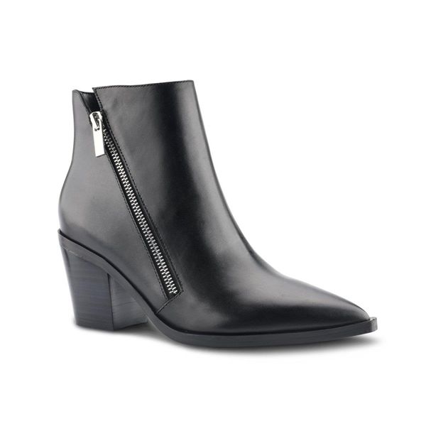 Nine West Wearit Block Heel Black Ankle Boots | Ireland 87T35-8R46